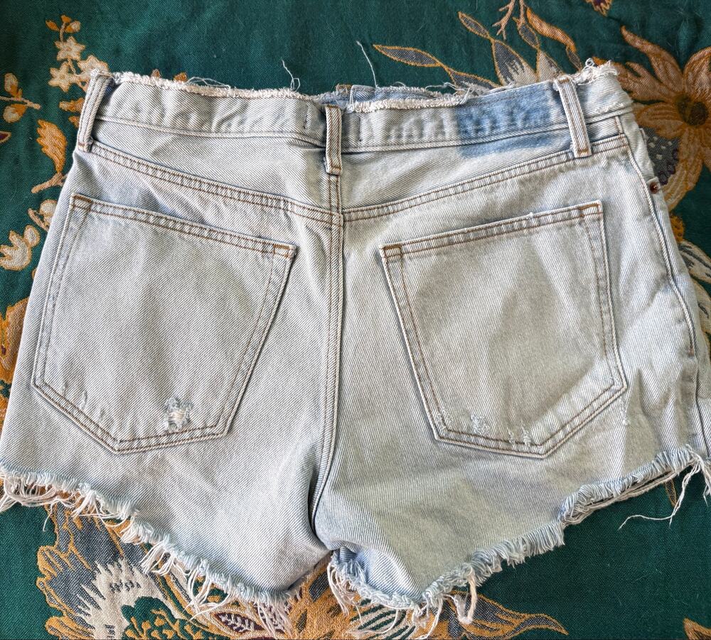 Abercrombie & Fitch Jean Annie High Rise Shorts Women's Sz 30/10 Boho Festival